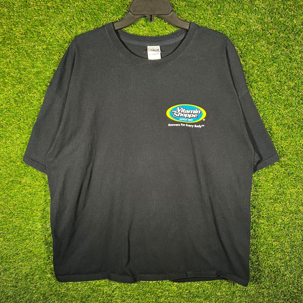 Gildan Vitamin Shoppe BodyTech Dumbbell Graphic T-Shirt Mens 2XL Black